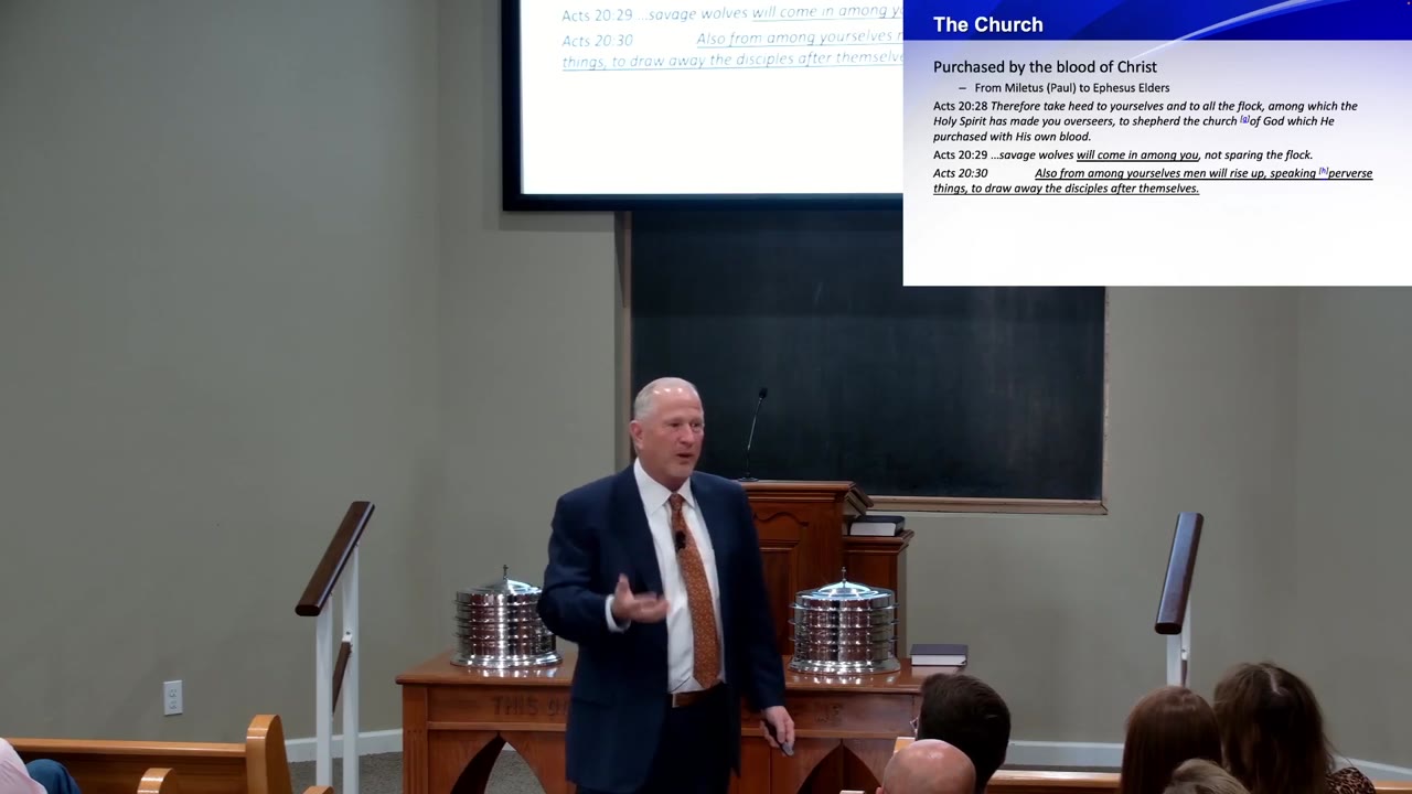 Lynn Gravley preaching on God's Order: Family, Church, and Leadership