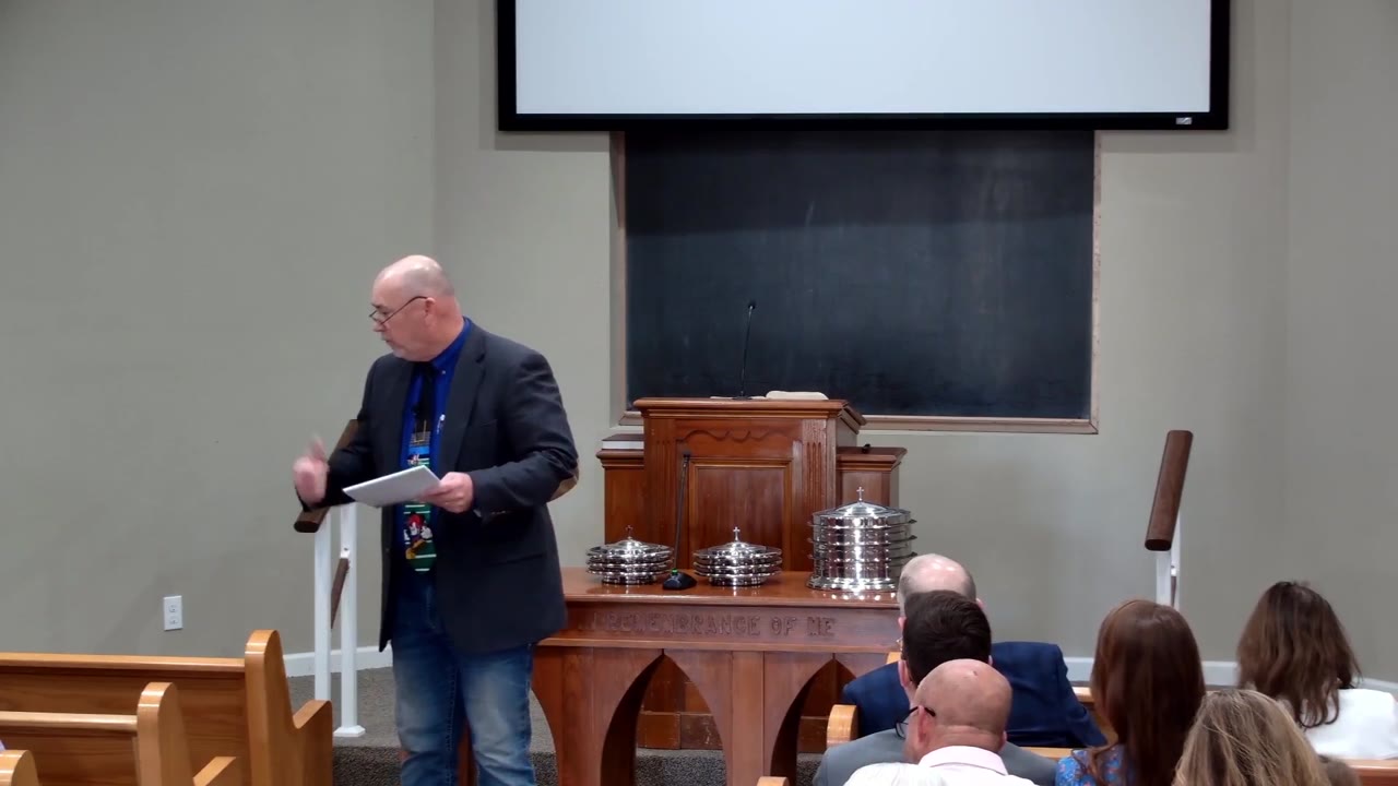 Bruce preaching 'Is God's Word Enough?' at Valley Church of Christ